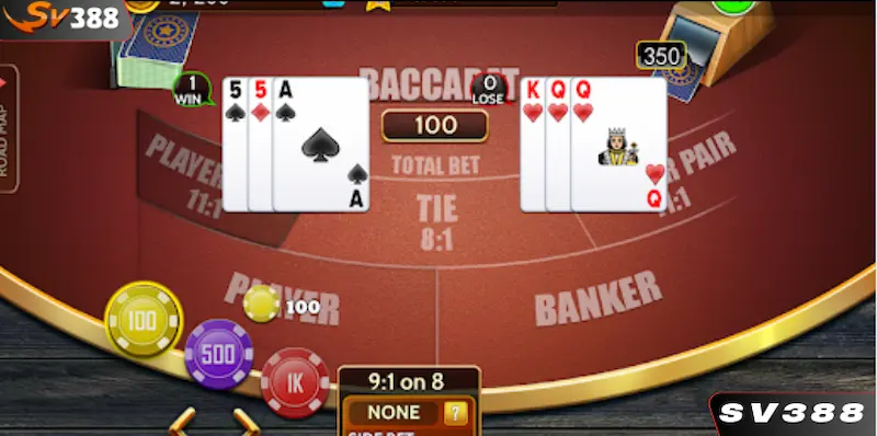 Theo dõi các cửa để cược đúng lúc khi chơi bài Baccarat SV388